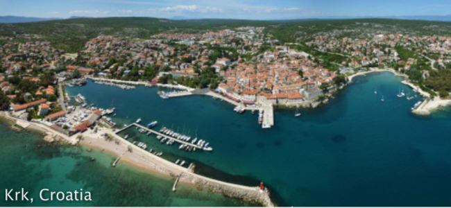Krk panorámy