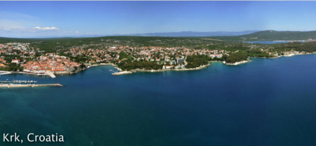 Krk panorámy