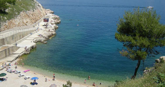 Beach Zgribnica, Vrbnik